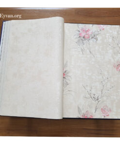 کاغذ دیواری طرح گل رز و شکوفه