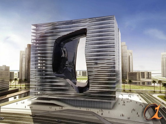 ساختمان اداری و هتل اپوس دبي