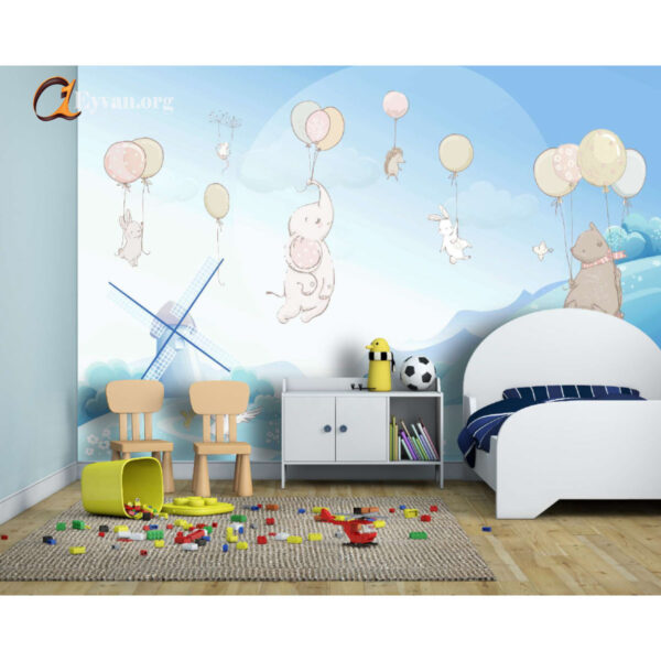 پوستر دیواری طرح اتاق کودک مدل 501