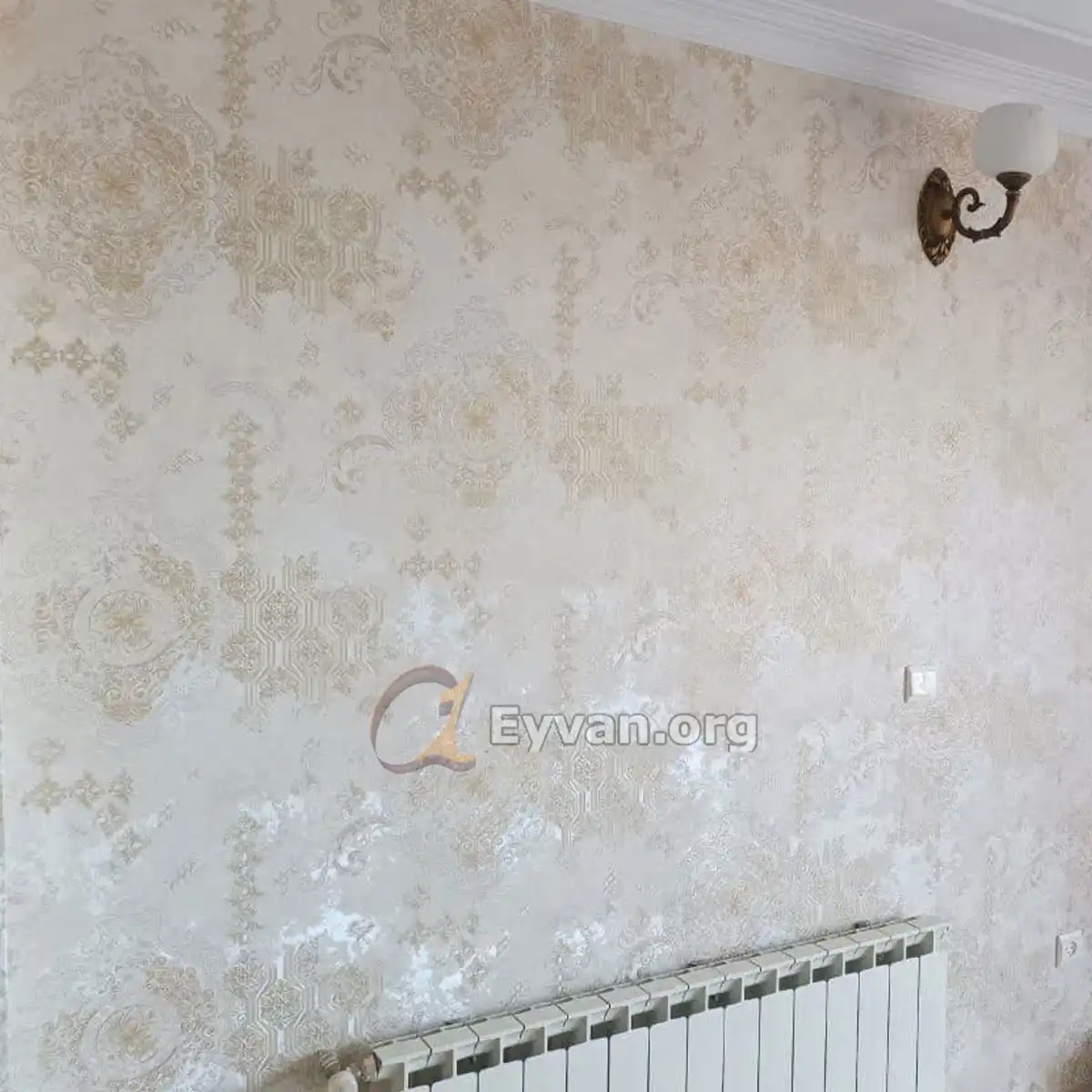 نمونه نصب کاغذ دیواری