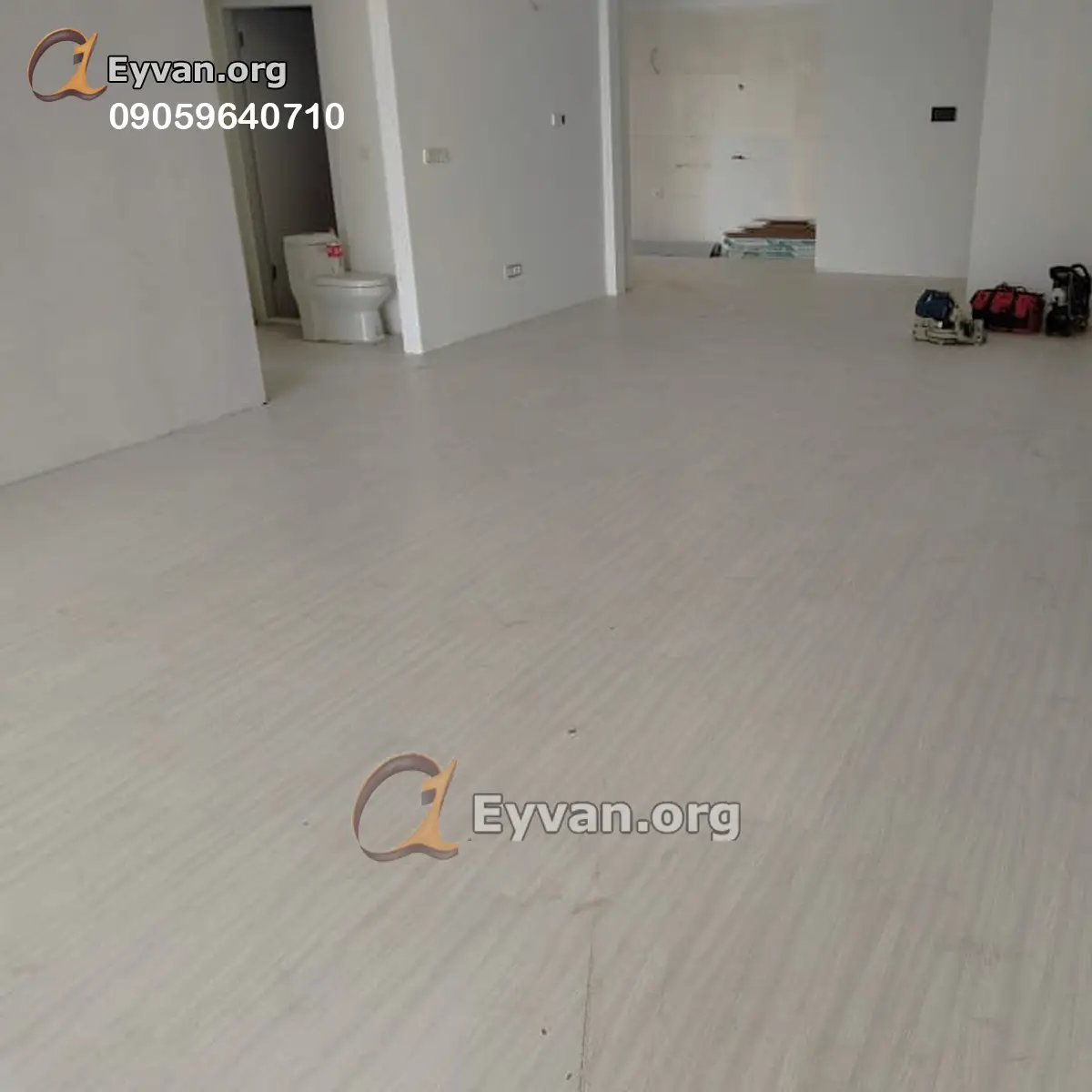 نصب مشتری پارکت لمینت 315 روشن سالن