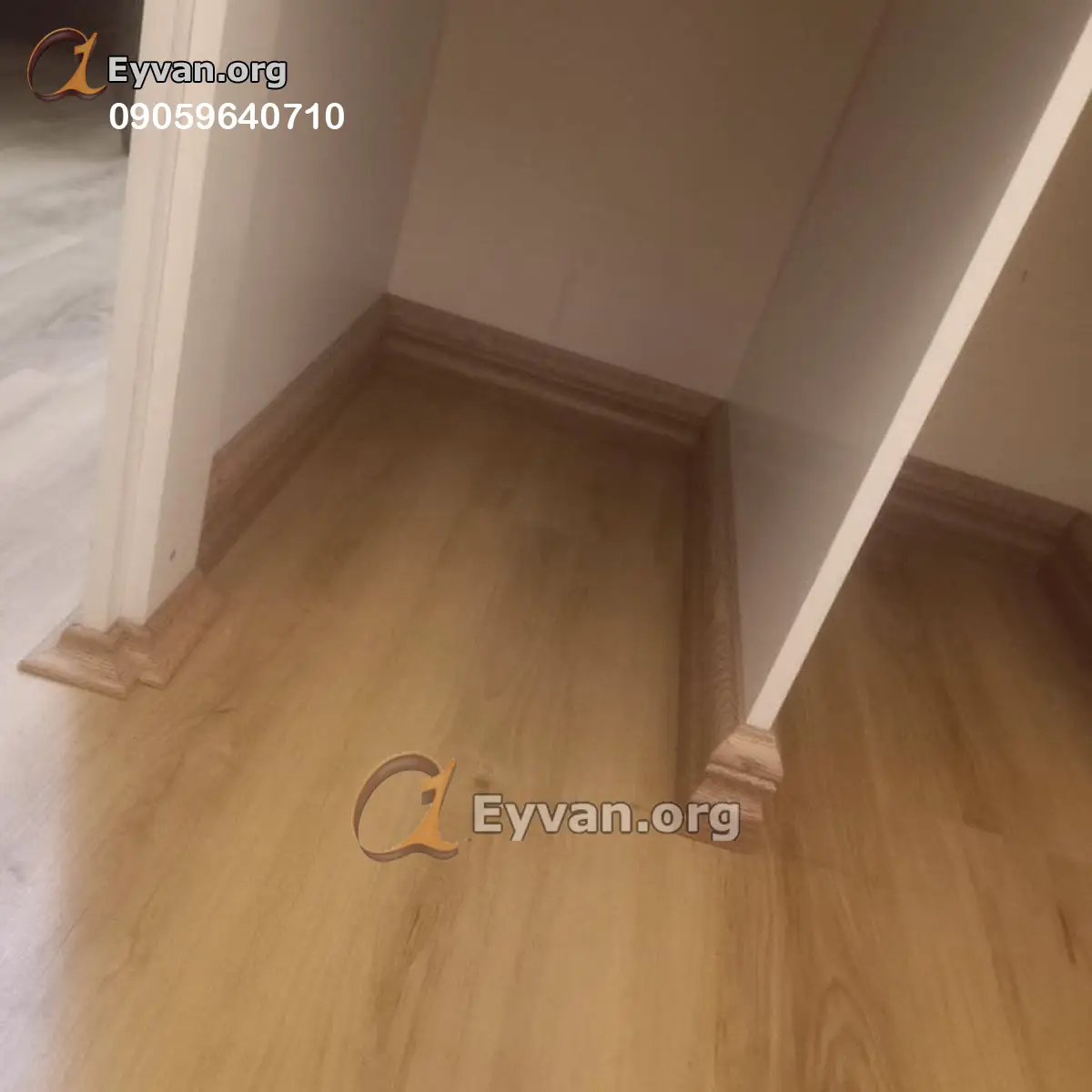 نصب و اجرای کد810 پارکت لمینت ایوان با قرنیز و اجرای زیبا