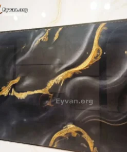 سرامیک طرح مشکی طلایی کد 11541