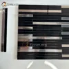 Black glued aluminum cabinet divider 20472
