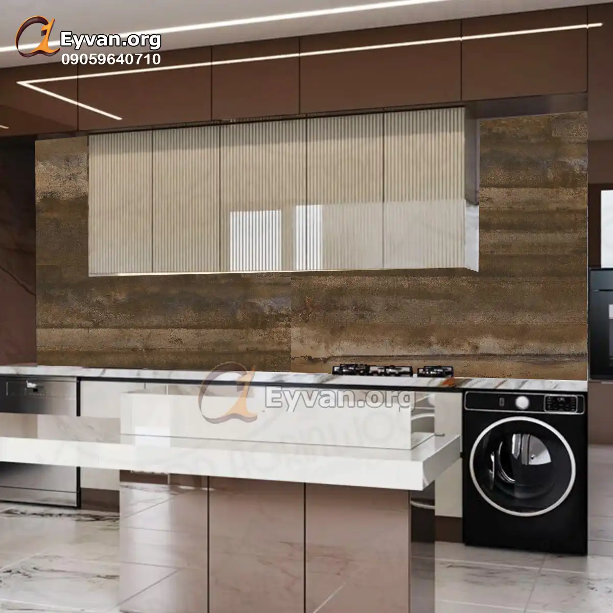 بین کابینتی شکلاتی کد 60510