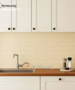 Glossy light cream tile | Code 90035