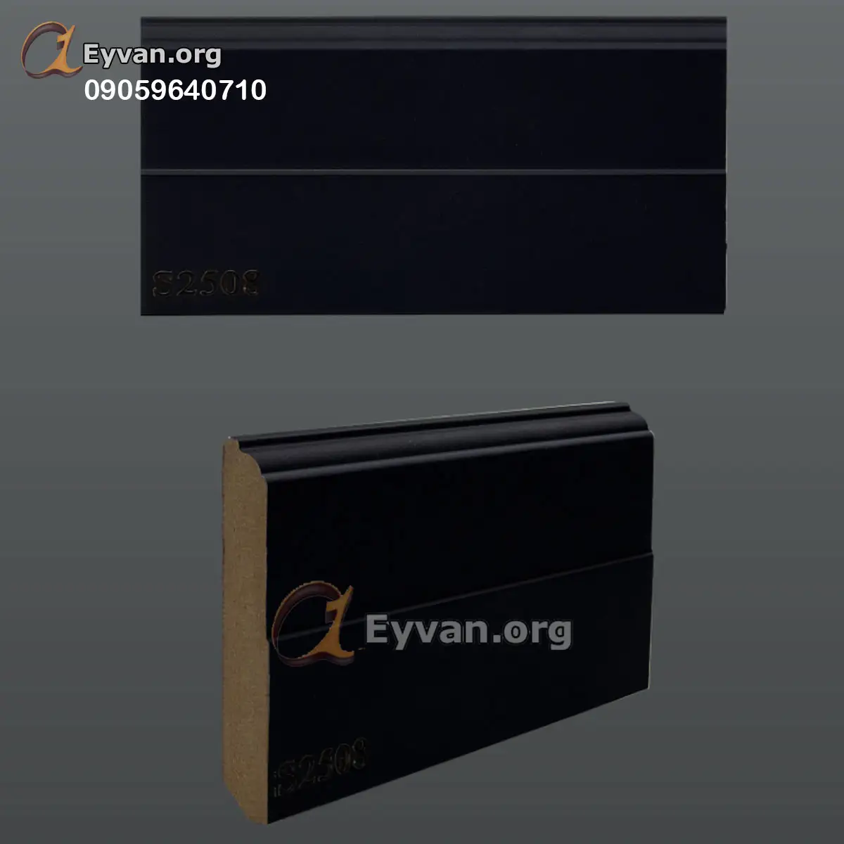 قرنیز مشکی مات | کد S2508