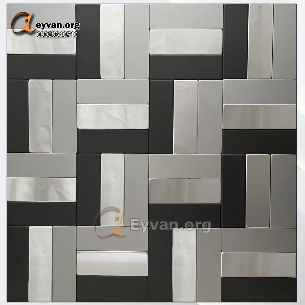 تایل چسبی | نقره ای مدرن 20432